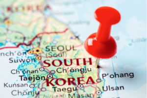 Map pf South Korea