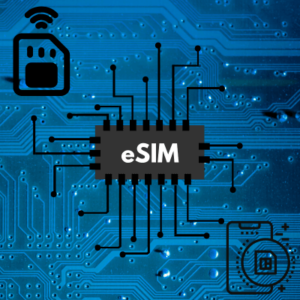 eSIM icon embedded on motherboard
