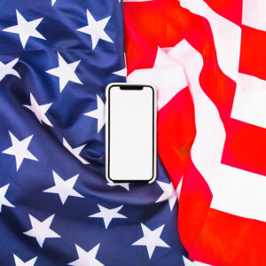 smartphone american flag