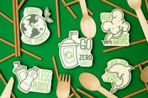 Eco-tourism and friendly stickers collection