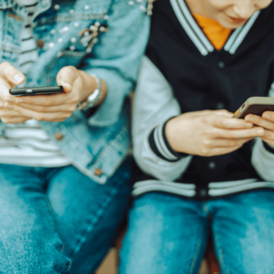 Teenagers Using Mobile Phones