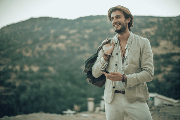 Man traveler