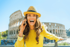 Woman Talking Cell Phone
