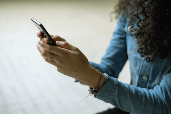 Person Using a Smartphone