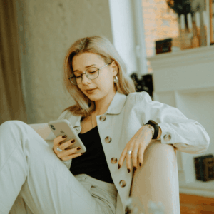 Woman Using Smartphone