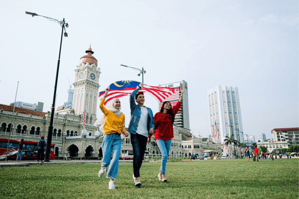 Young Adult Celebrating Malaysia Independence Day