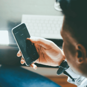 Man Using a Smartphone