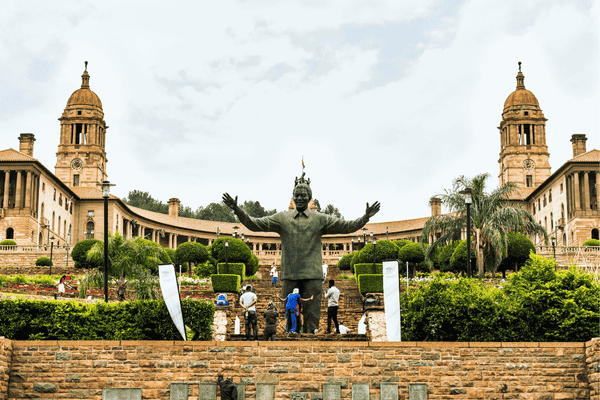 The Statue of Nelson Mandela on the Union Buildings Grounds, Pretoria, Gauteng, South Africa