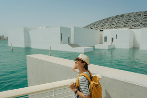 Louvre Museum in Abu Dhabi, United Arab Emirates
