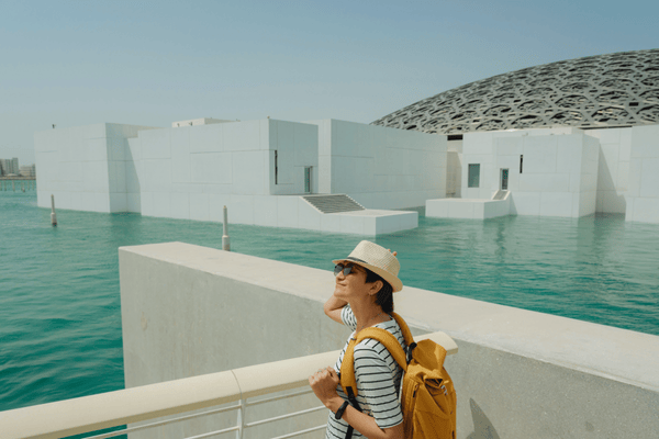Louvre Museum in Abu Dhabi, United Arab Emirates