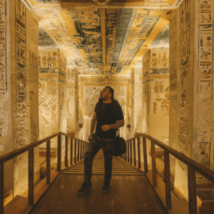 Tourists At The Tombs Of The Valley Of The Kings In Luxor