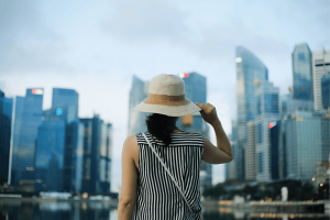 Women traveling in Singapore