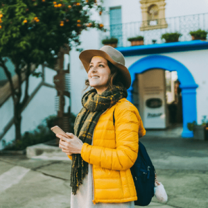 Solo traveller exploring Barcelona