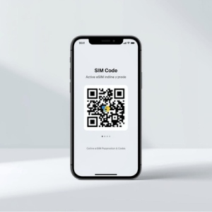 a mobile phone with eSIM QR activated